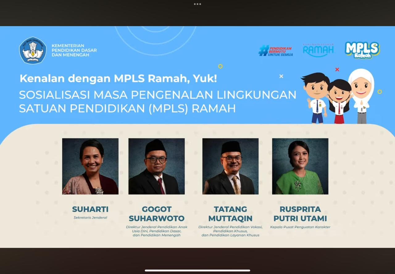 MPLS Ramah: Pendidikan Bermakna Dimulai Sejak Hari Pertama Sekolah